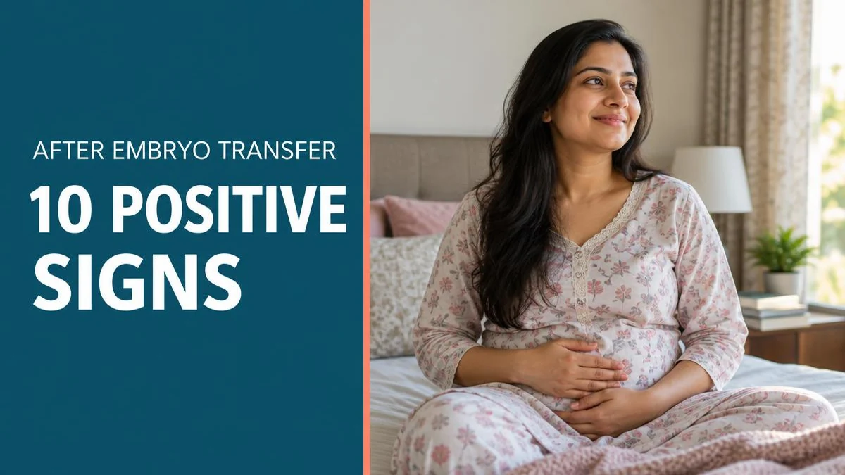 A hopeful woman resting comfortably after an embryo transfer.